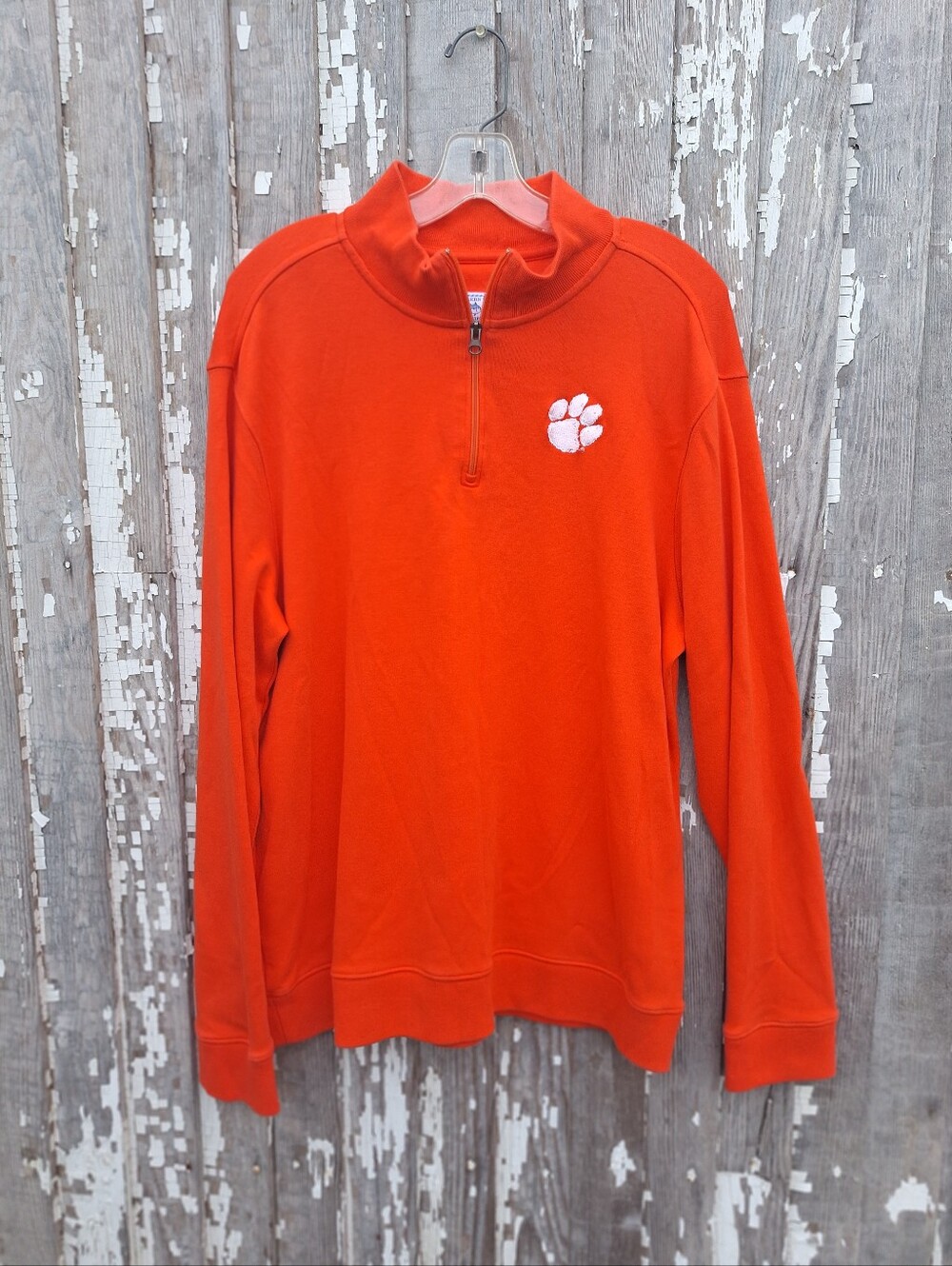 Southern tide Clemson quarter zip sweater Size Large